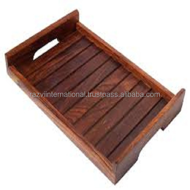 Leaf shape Wooden Serving Trays Mango Wood Tray Wood Tray For Food