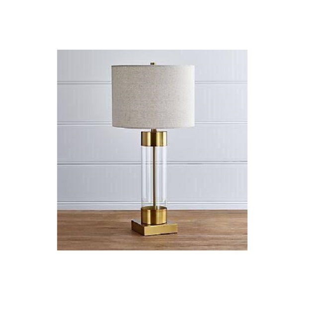 Popular tall European design luxury gold metal base fancy table lamps for hotel home