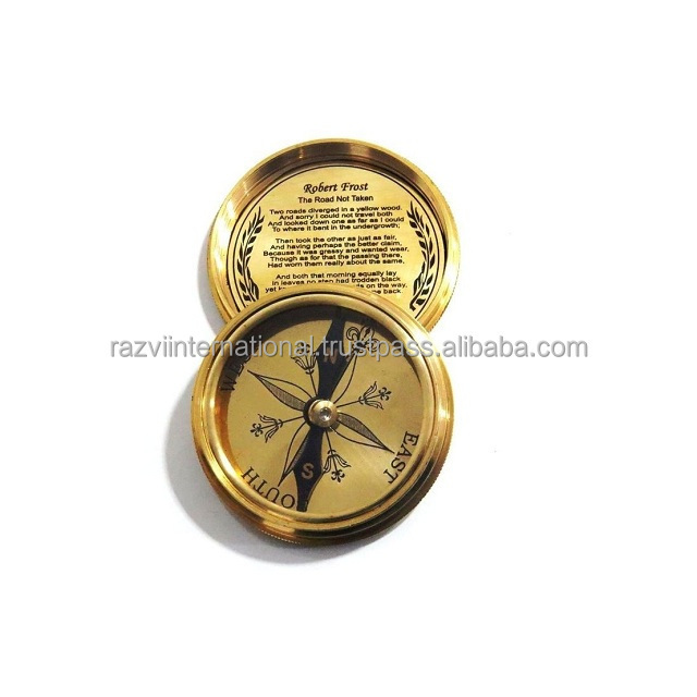 Top Selling Brass Antique Sundial Compass nautical vintage Antique nautical james watt compass