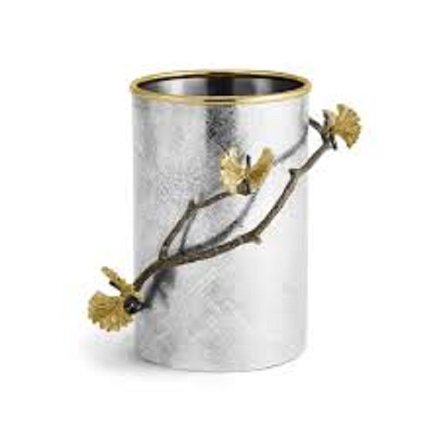 Butterfly Ginkgo Utensil Holder Stylish Design Metal Tooth Brush Holder Superior Quality Customized Bathroom Set Accessories