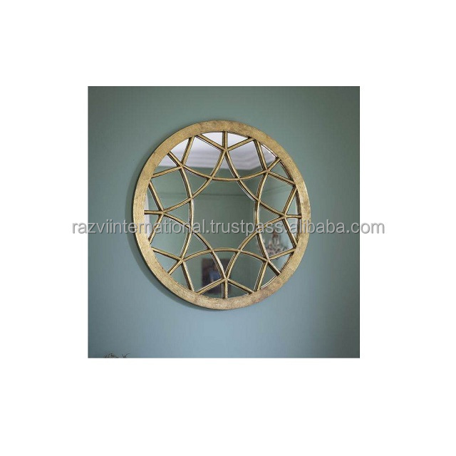 Designer gold Wall Mirror for Home Decoration Wall Art Design