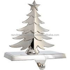 Metal Tree Shaped Stocking Holder In New Style Metal For Christmas Stocking Holder