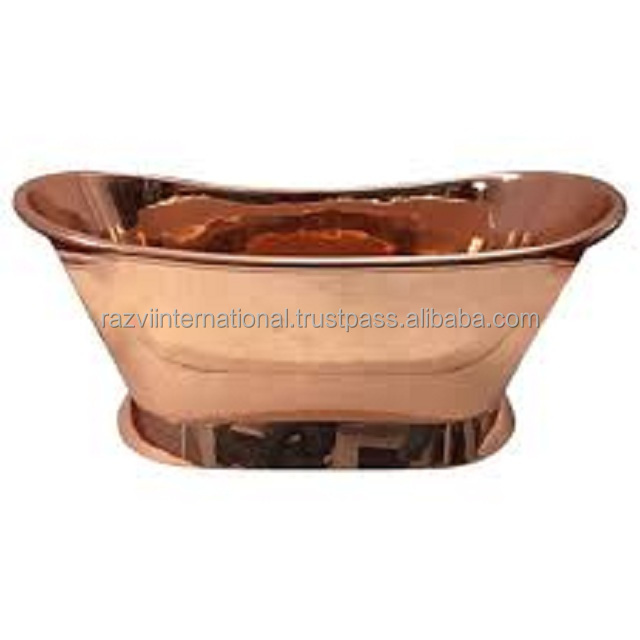 Handmade Copper Bath tub Shiny Copper Metal Bathtub Vintage Copper Hammered Bath tub