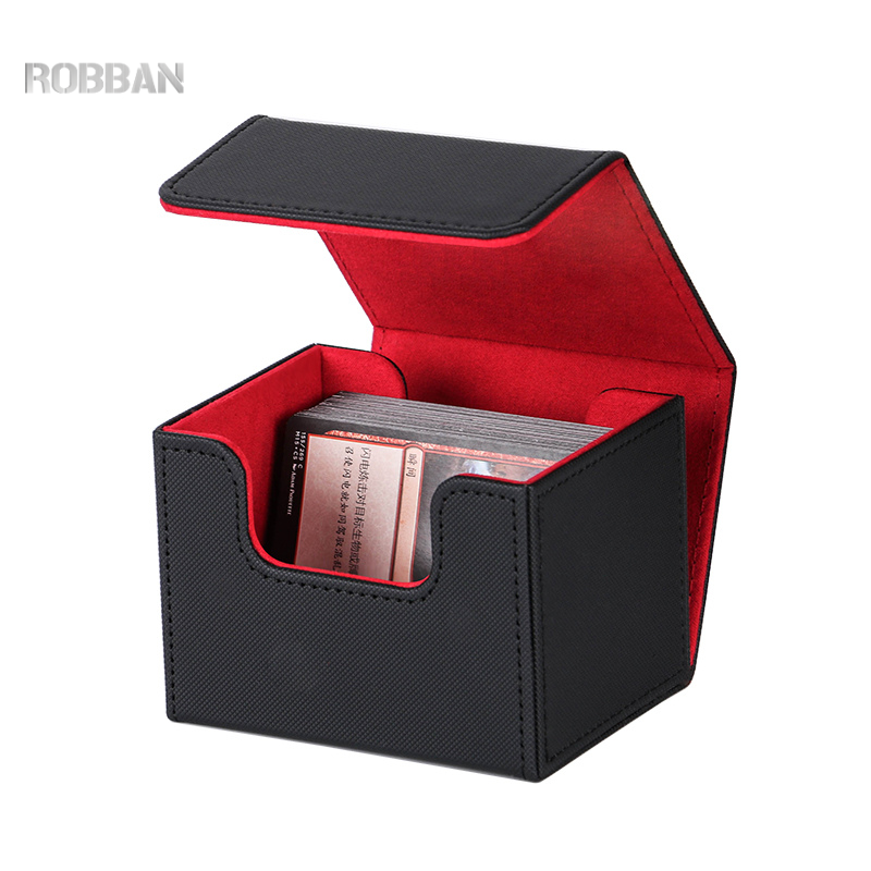 Sport Cards Deck Box Yugioh MTG Trading Card PU Leather Deck Box Storage Game Card For Tb01