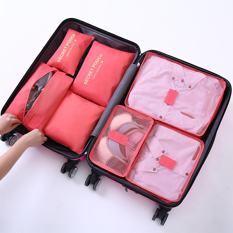 Robben Foldable Compression Packing Travel Organizer Pack Cubes Set Suitcase Organizer Lightweight Luggage Storage Bag