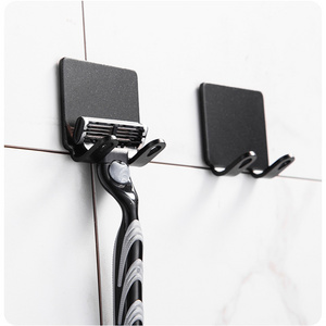 Bathroom Stainless Steel Razor Holder Storage Hook Wall Men Shaving Shaver Shelf Punch Free Razor Rack Accessories Organization