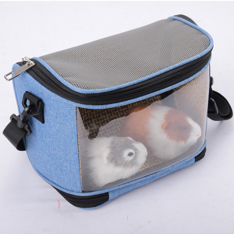 ROBBEN Travel Guinea Pig Carrier Bag Small Animals Chinchilla Squirrel Bunny Breathable Hamster Carrier Bag