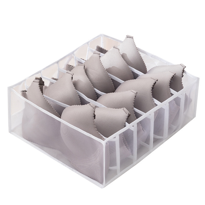 Visible Grid Mesh Clothes Drawer Storage Organizer for Jeans Trousers T-shirts Underwear Socks Scarves