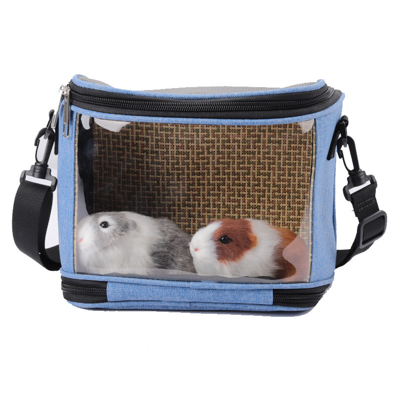 ROBBEN Travel Guinea Pig Carrier Bag Small Animals Chinchilla Squirrel Bunny Breathable Hamster Carrier Bag