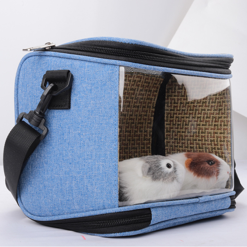 ROBBEN Travel Guinea Pig Carrier Bag Small Animals Chinchilla Squirrel Bunny Breathable Hamster Carrier Bag