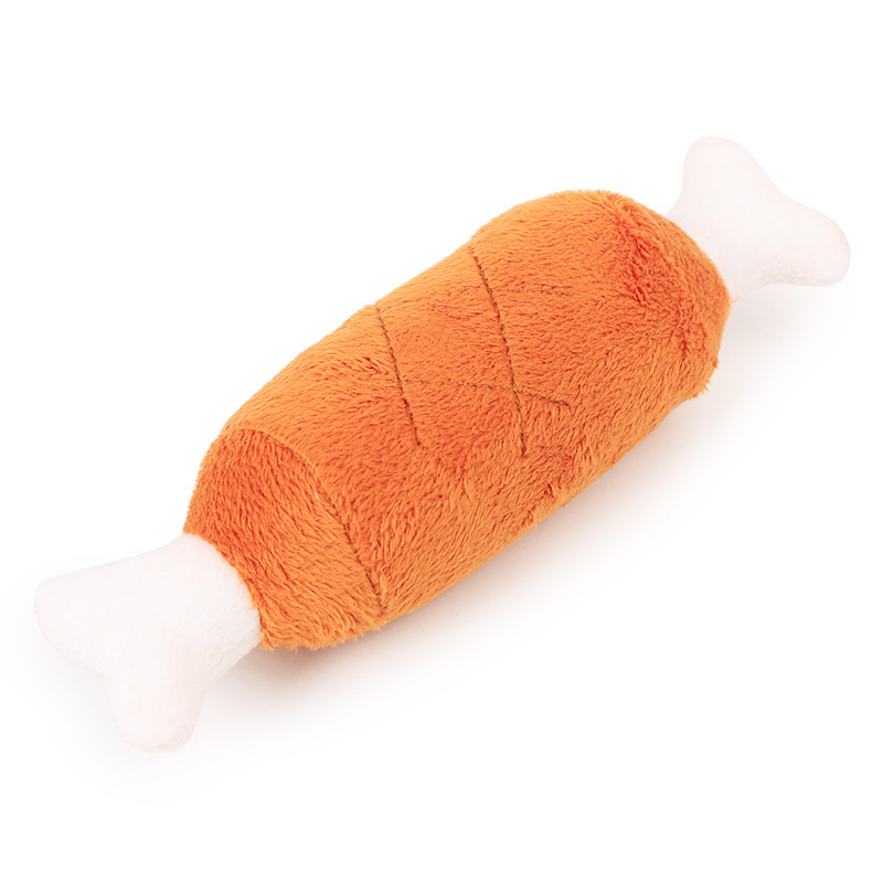 Dog toy plush sound simulation chicken leg bone pet toy supplies wholesale