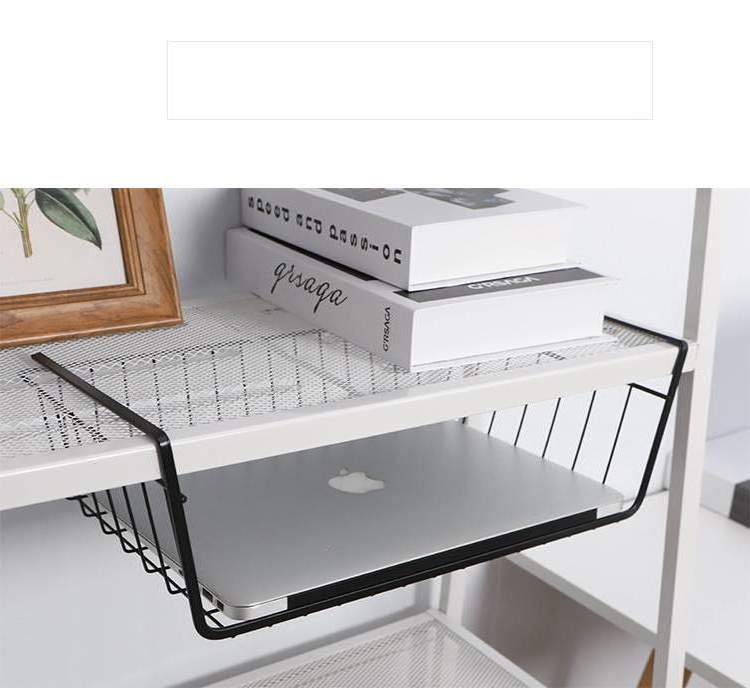 High quality Hardware Storage Organizer Cabinet Under Shelf  Hanging Metal Wire Storage Baskets for Cabinet Shelf