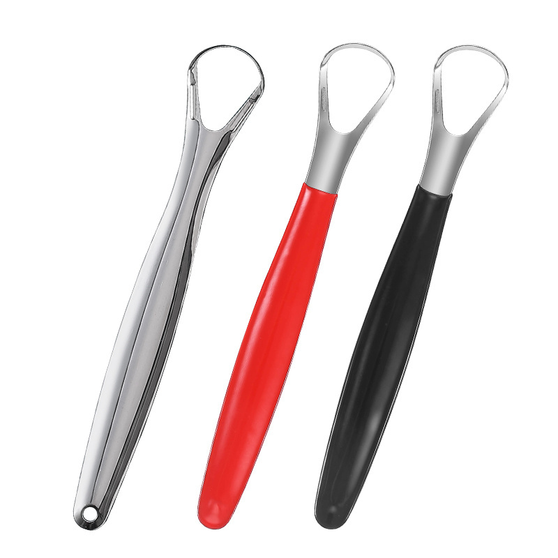 Wholesale Oral Cleaning Tool Reusable Stainless Steel Tongue Cleaner Tongue Scraper For Fresh Breath