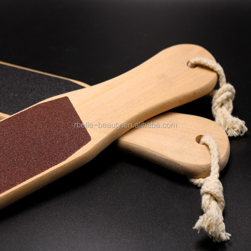 Foot Care Callus Remover Tools Double Sided Sandpaper Wooden Foot File Wholesale For Pedicure