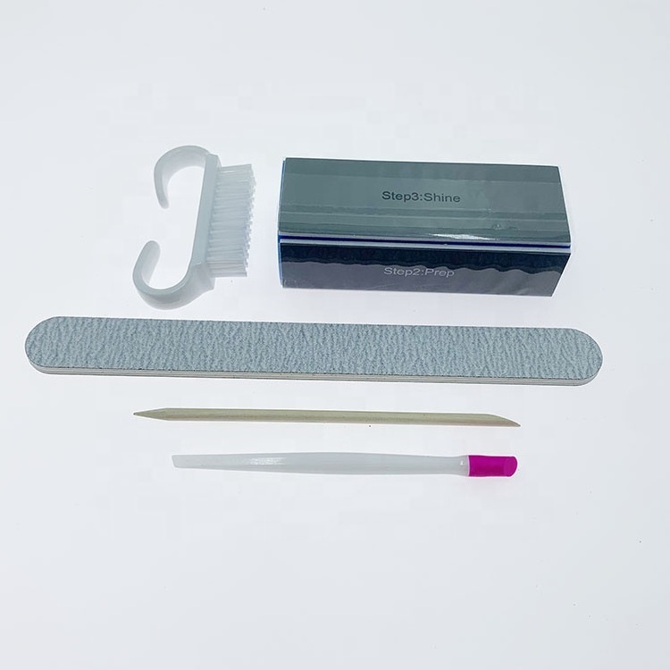 Disposable pedicure kit Travel Beauty Tools Disposable Nail Brush Zebra Nail File Wood Pusher Manicure Kit