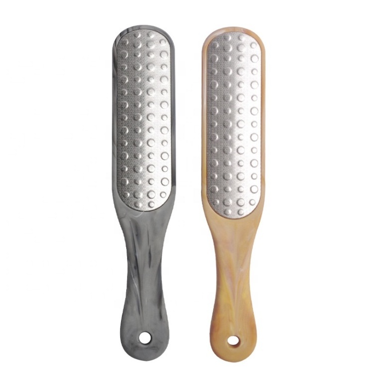 Custom Logo Foot Grater Rasp Foot Scraper 304 Stainless Steel Metal Foot File Callus Remover