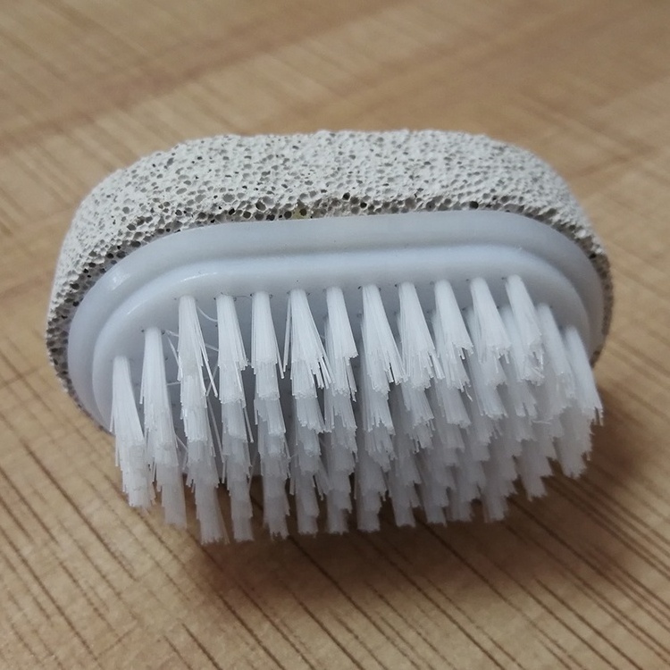 Wholesale 2 in 1 Pedicure Tools Cleaning Brush And Foot Pumice Stone For Feet Care