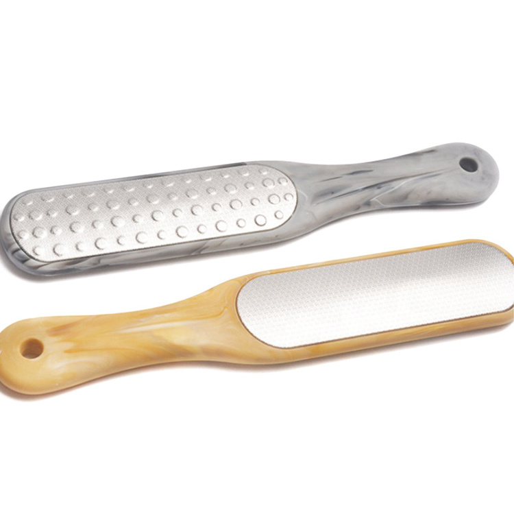 Custom Logo Foot Grater Rasp Foot Scraper 304 Stainless Steel Metal Foot File Callus Remover