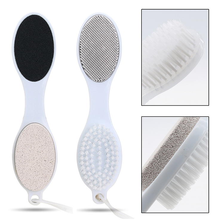 4 in 1 multi-function bath pumice pedicure foot file soft bath pumice stone brush