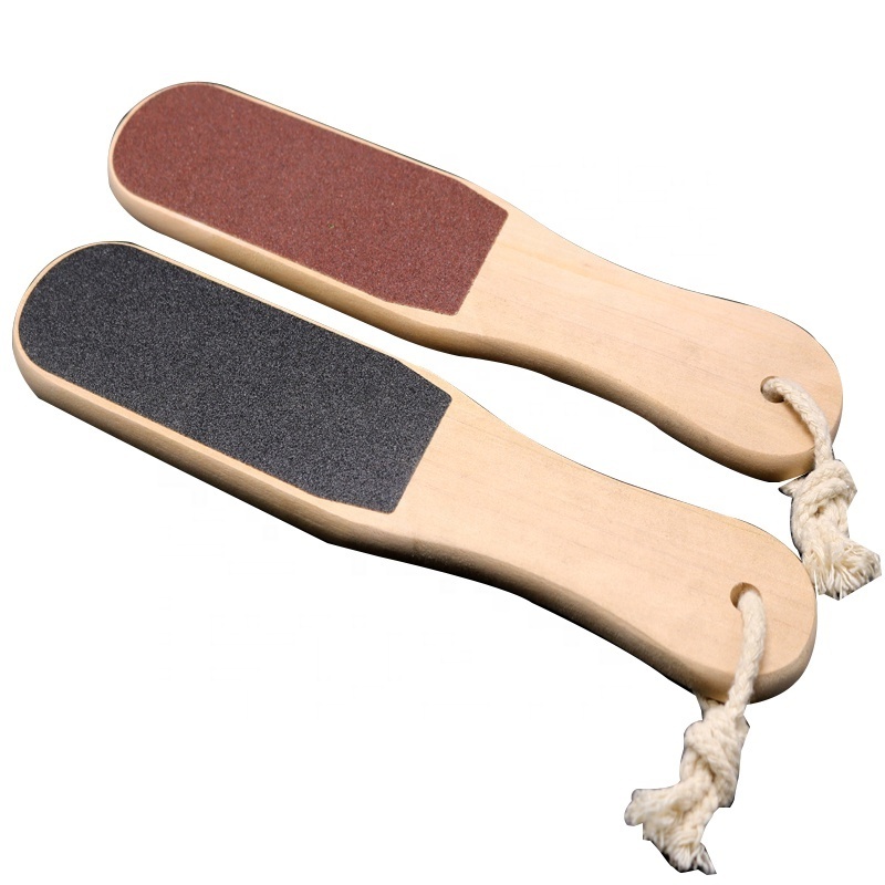 Foot Care Callus Remover Tools Double Sided Sandpaper Wooden Foot File Wholesale For Pedicure