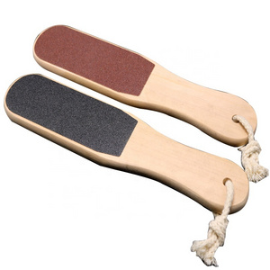 Foot Care Callus Remover Tools Double Sided Sandpaper Wooden Foot File Wholesale For Pedicure