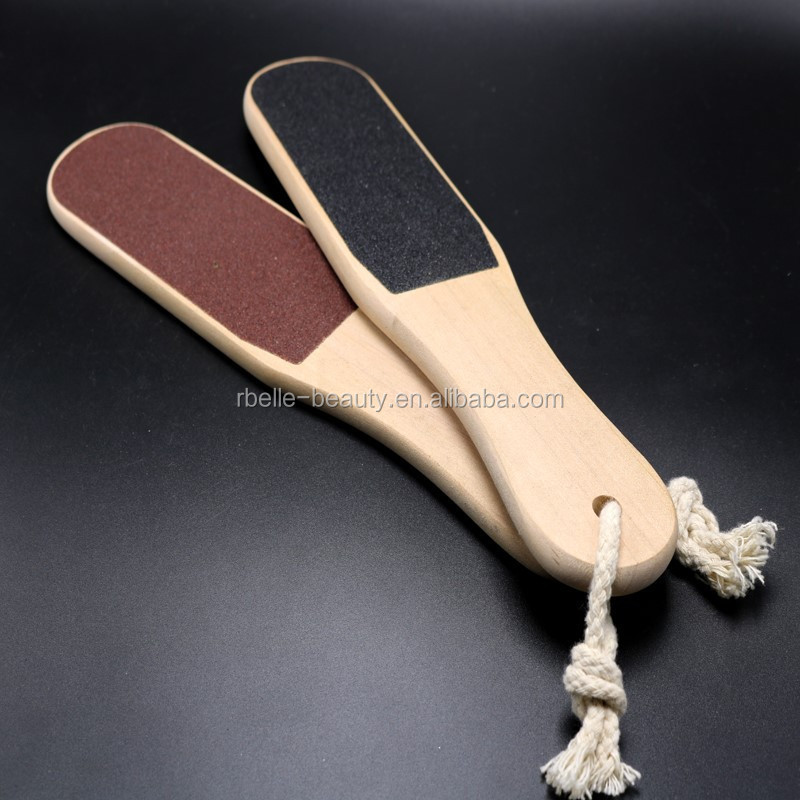 Foot Care Callus Remover Tools Double Sided Sandpaper Wooden Foot File Wholesale For Pedicure