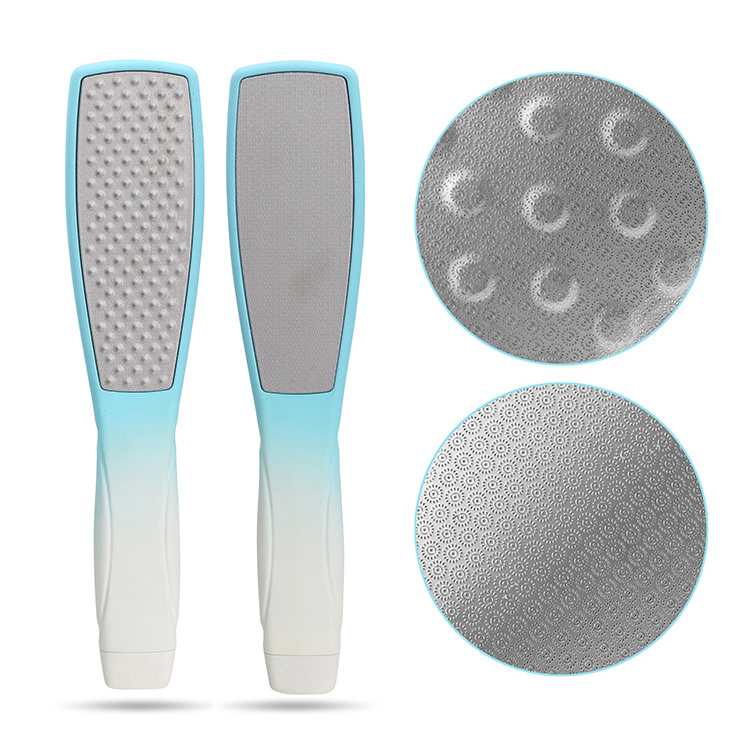 New Arrival Coarse And Fine Double Side Feet Scrubber Foot File Gradient Handle Pedicure Foot File