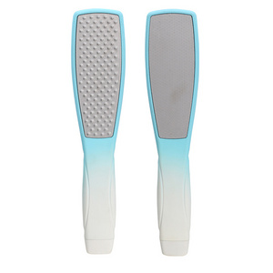 New Arrival Coarse And Fine Double Side Feet Scrubber Foot File Gradient Handle Pedicure Foot File