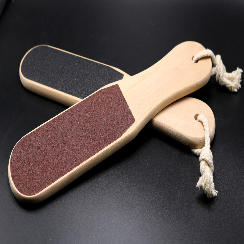 Foot Care Callus Remover Tools Double Sided Sandpaper Wooden Foot File Wholesale For Pedicure