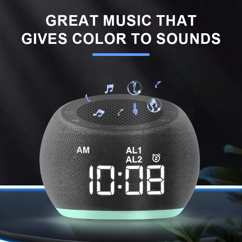 New Fashion Design New Mini Colorful Led Night Round Light Music Loudspeaker Box