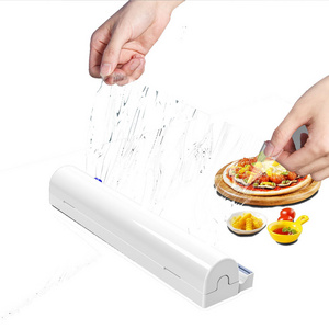 Plastic Food Wrap Cutter Box Dispenser Cling Film Dispenser Cling Wrapper Cutter Kitchen Product