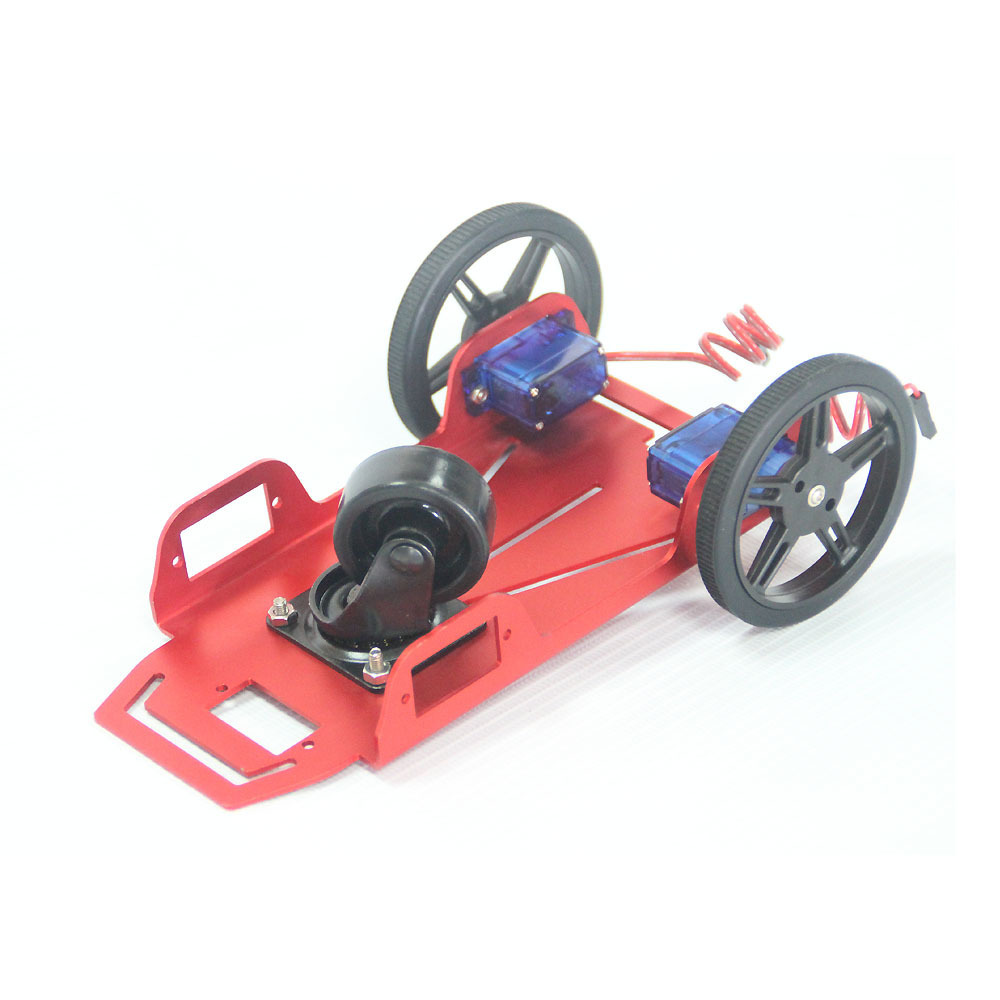 Aluminum Alloy Tracking Car Driven 2WD Smart Robot Metal Tank Car Chassis for DIY with 2 Motor