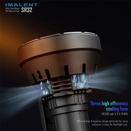 IMALENT SR32 120000 Iumens Flashlight Range 2080m High Power Rechargeable Professional Searchlight