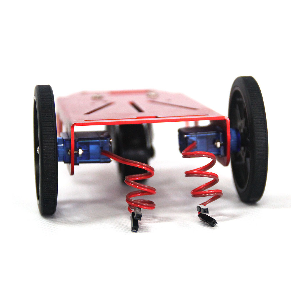 Aluminum Alloy Tracking Car Driven 2WD Smart Robot Metal Tank Car Chassis for DIY with 2 Motor