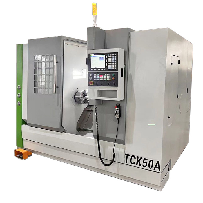 Horizontal Turret Mill Combo Live Tooling Metal Cnc Lathe Machine Price Tk50A Slant Bed Cnc Lathe With C Y Axis