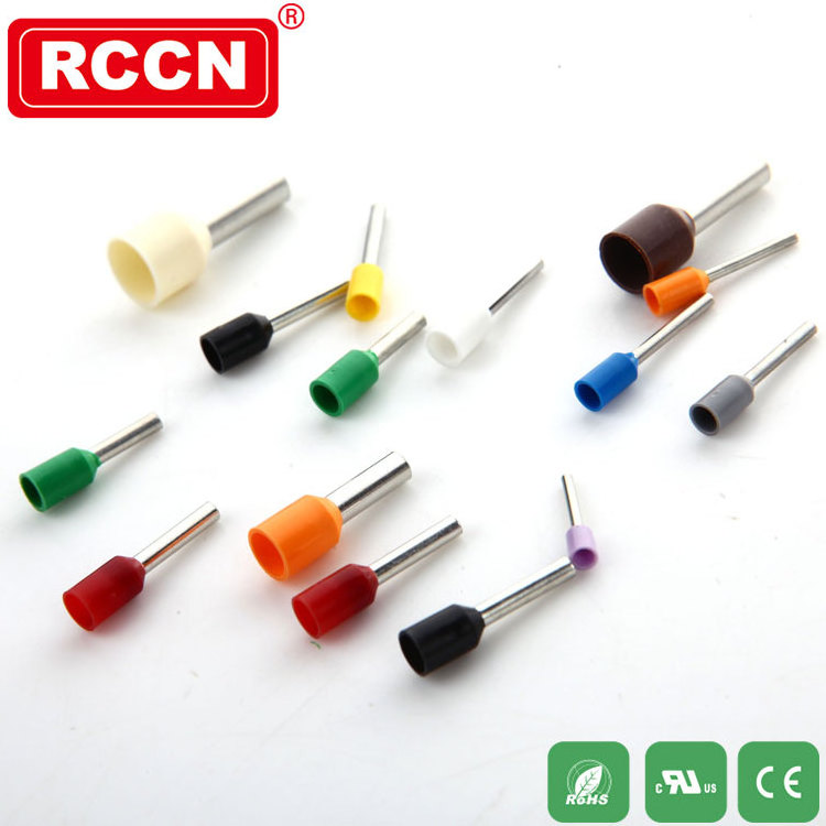 RCCN PP Coated Terminal ET0.75-8 Plastic Coated Terminal Copper Cable Lugs Copper Terminal Ends