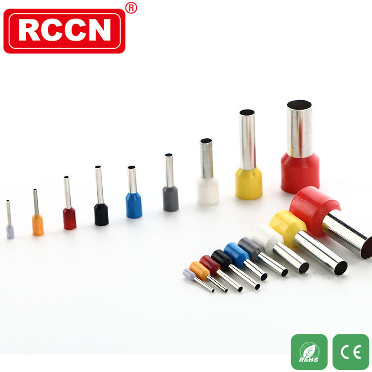 RCCN PP Coated Terminal ET0.75-8 Plastic Coated Terminal Copper Cable Lugs Copper Terminal Ends