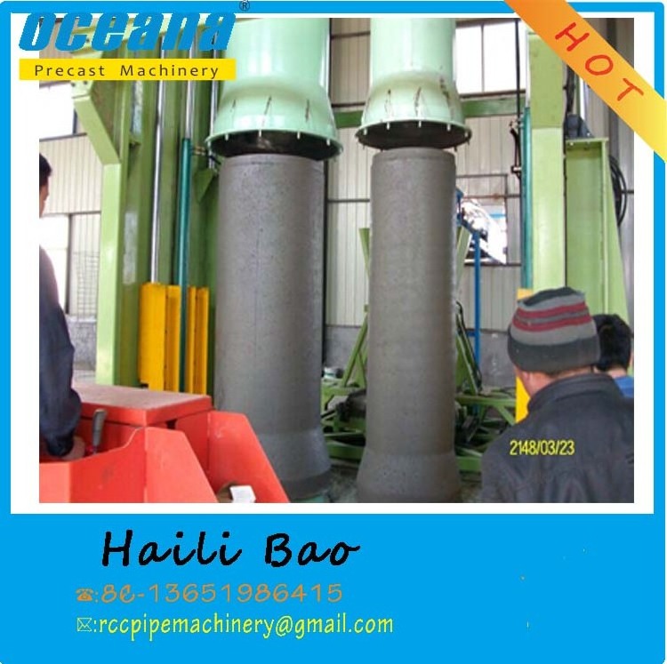 vertical vibration casting concrete pipe making machine for precast rcc pipes for sell