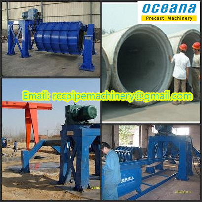 Horizontal concrete pipe making machine for Reinforced Concrete cement pipes