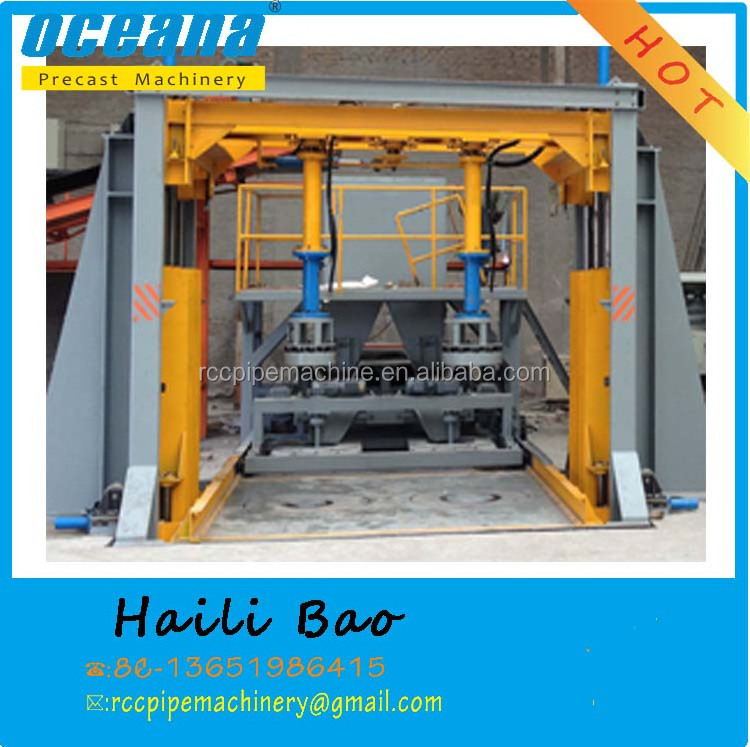 vertical vibration casting concrete pipe making machine for precast rcc pipes for sell