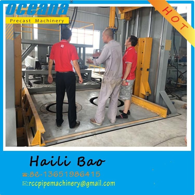 vertical vibration casting concrete pipe making machine for precast rcc pipes for sell