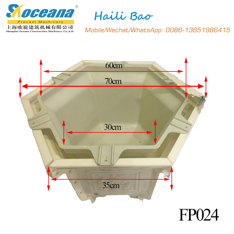 Factory Price ABS Plastic Flower Pots Garden Molds for Concrete Planters