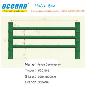 Factory High Quality Concrete Plastic Mould for bamboo fence mold, bamboo fence