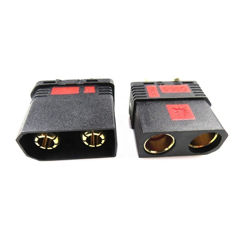 1Pair QS8-S Heavy Duty Battery Connector Anti-Spark Gold Connector Large Power Plug for RC Plant Protection Drone Car Model