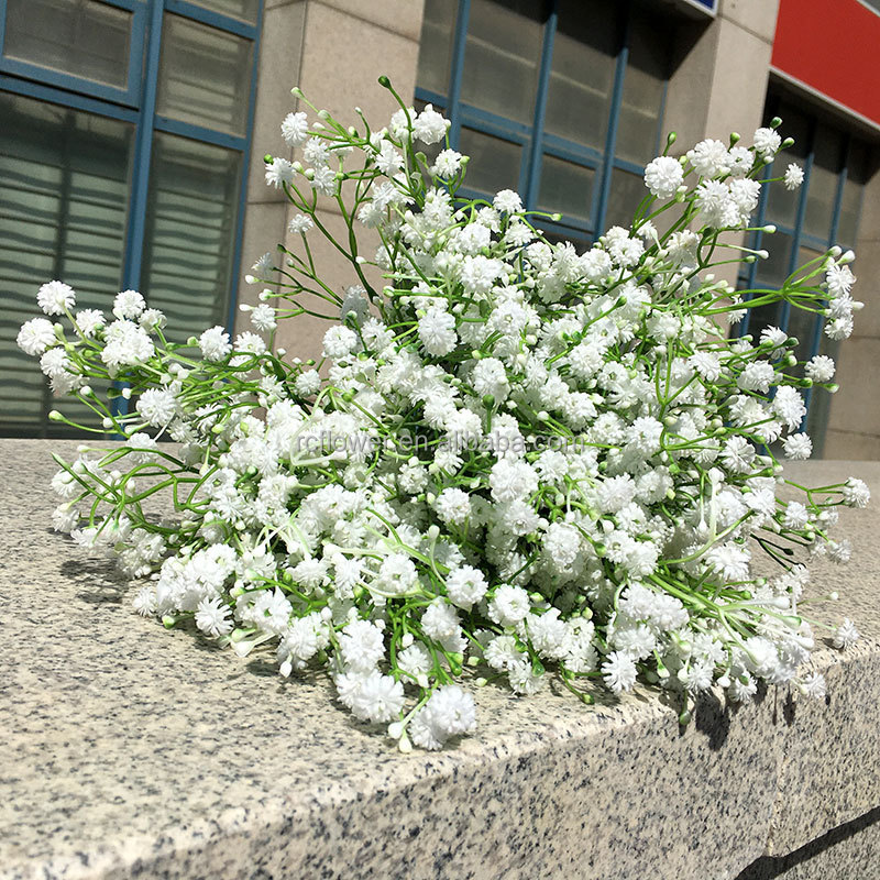 Wholesale artificial white Gypsophila Bouquet centerpiece Wedding Decoration White Real Touch Artificial Baby breath Flower