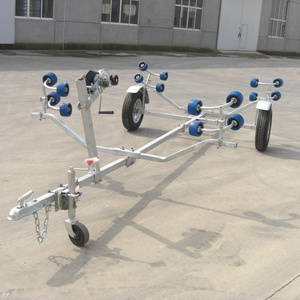 High Quality Galvanized Foldable Boat Trailer With Parts And Rollers LHZD