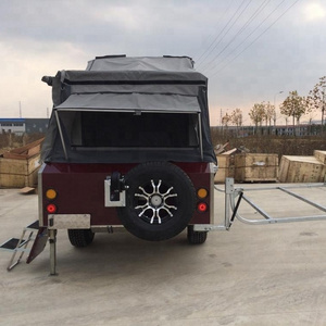 Baking Varnish Camper Trailer With Galvanized Frame