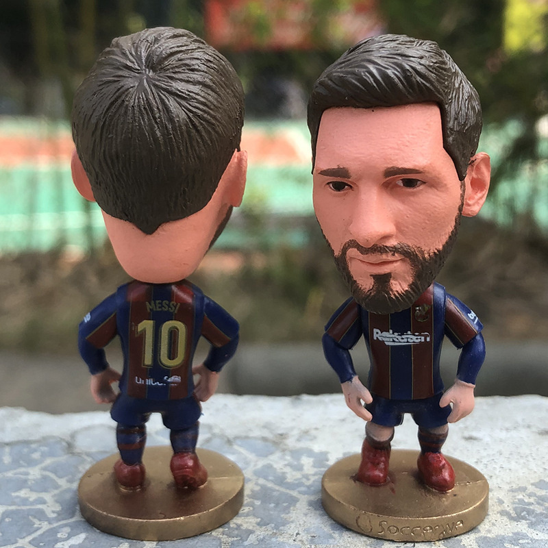 Football Players Action Figures PVC Plastic Soccer Star Figures with Big Head Sports Model Dolls Custom For Football Fans