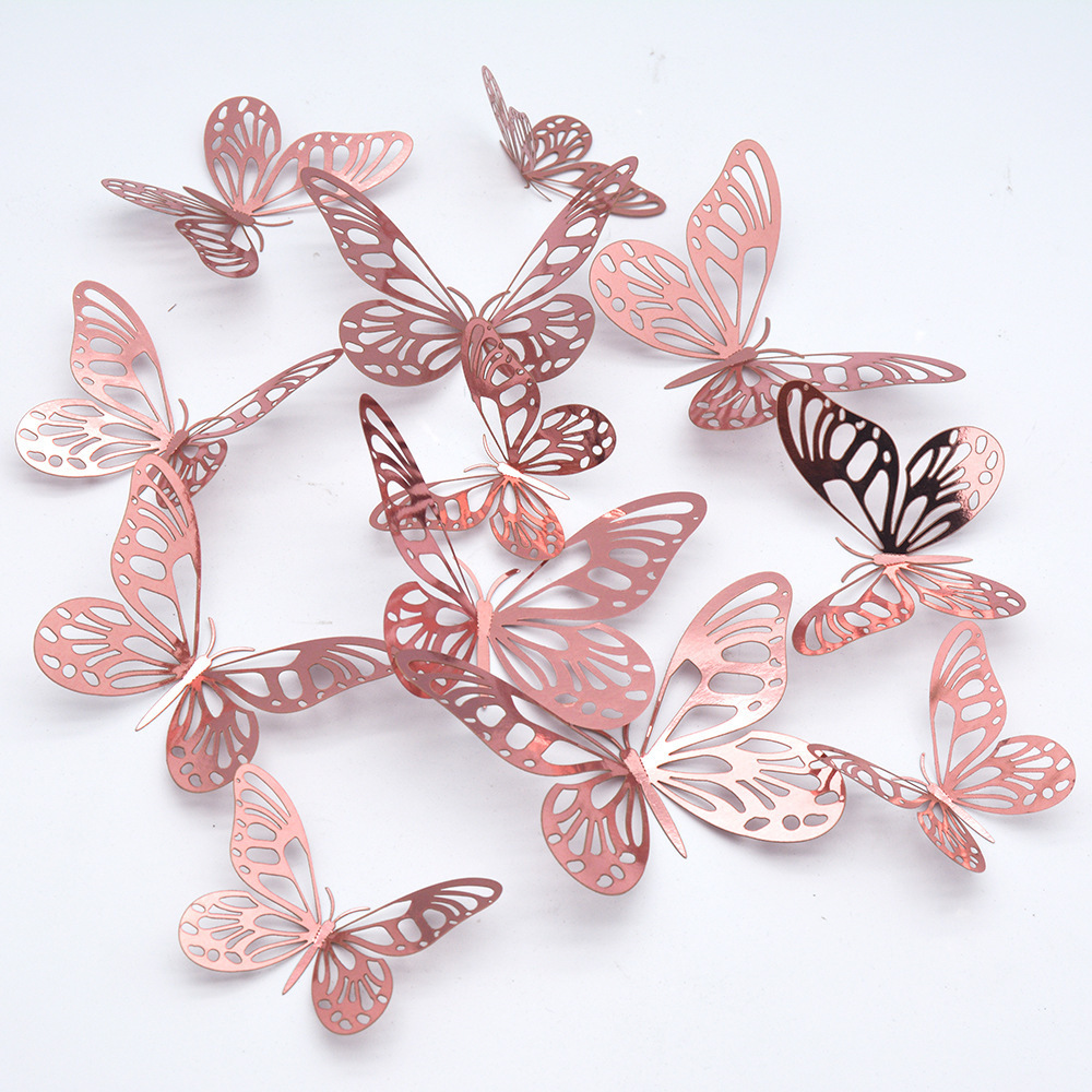 12pcs 3D Butterfly Wall Stickers Wedding Wall Decorative Sticker Butterflies On The Wall Stickers