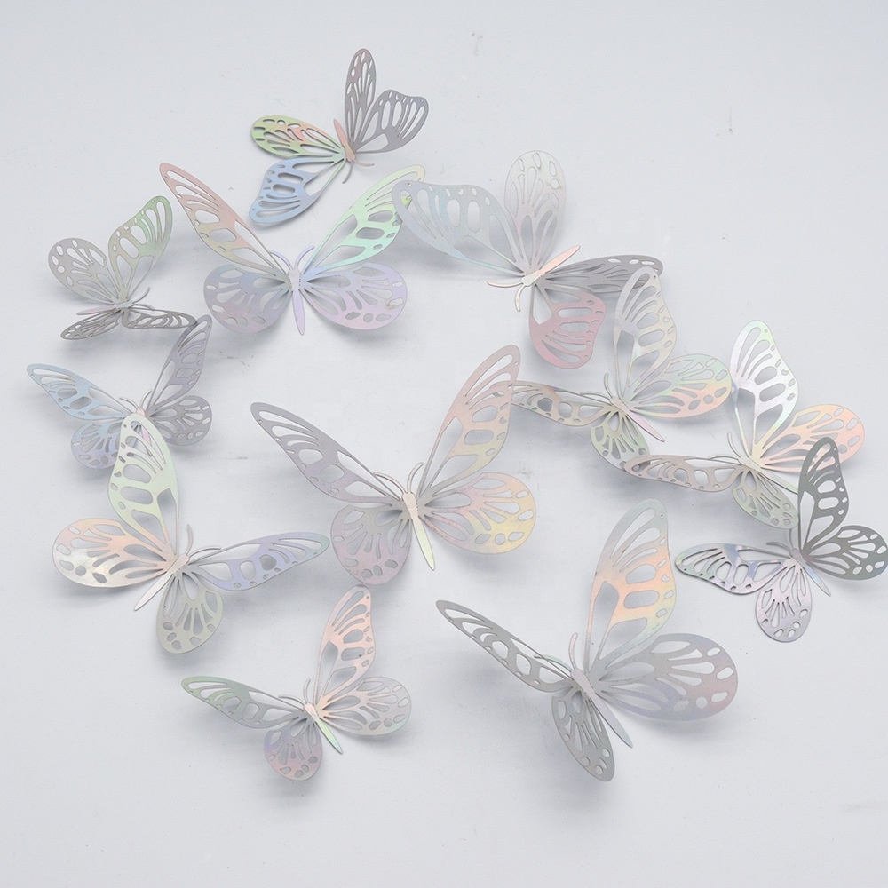 12pcs 3D Butterfly Wall Stickers Wedding Wall Decorative Sticker Butterflies On The Wall Stickers